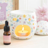 Floral Egg Wax Burner