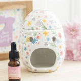 Floral Egg Wax Burner