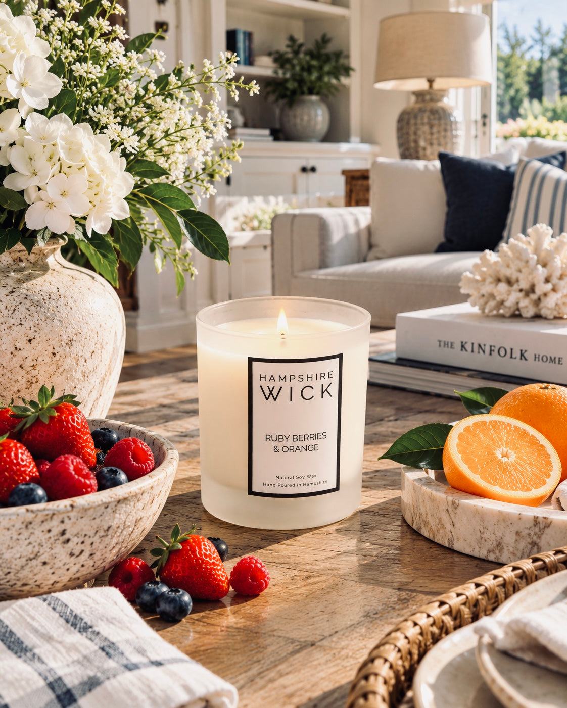 Ruby Berries & Orange Luxury Candle