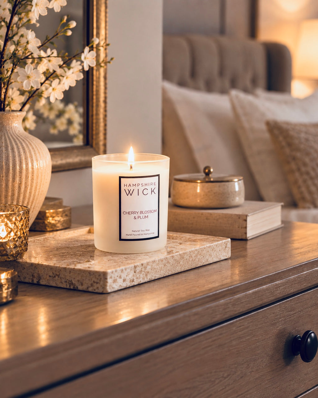 Cherry Blossom & Plum Luxury Candle