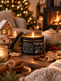 Gingerbread Candle Tin Soy Wax Hand Poured - Christmas Collection