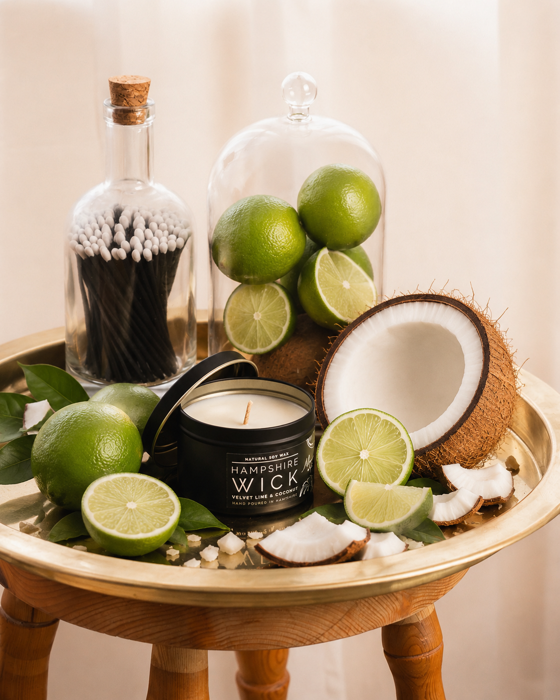 Velvet Lime & Coconut Tin Candle