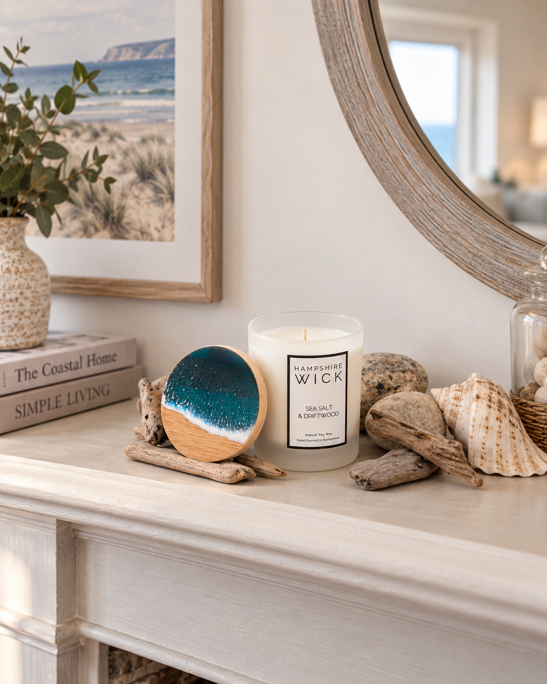 Sea Salt & Driftwood Luxury Candle