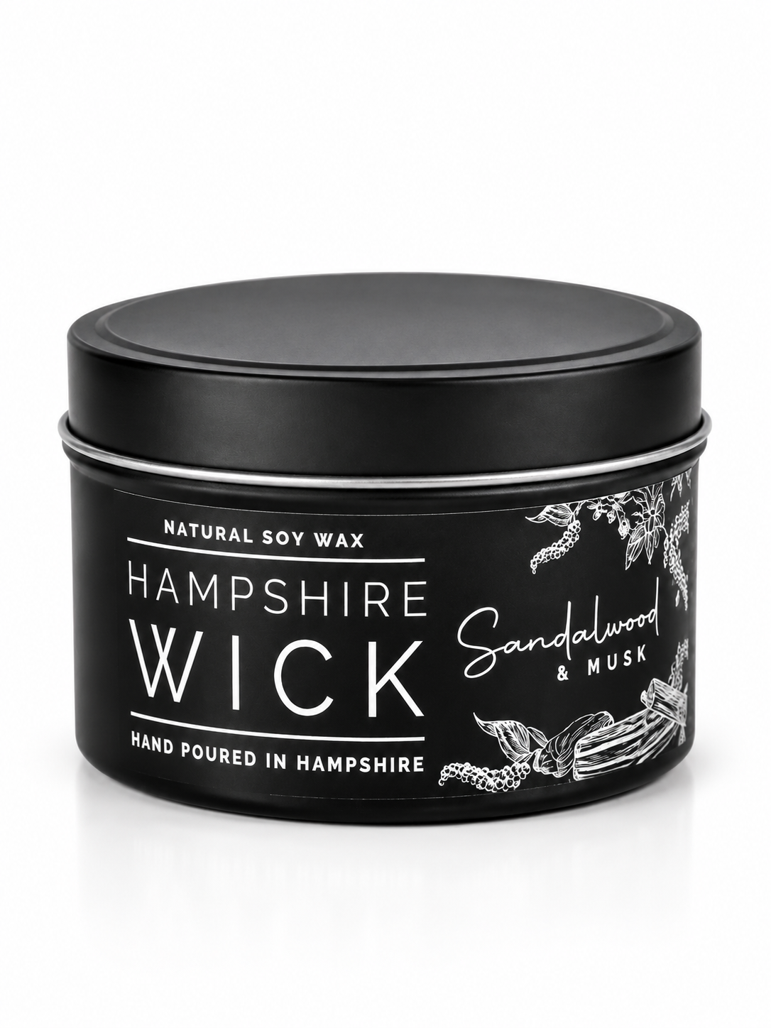 Sandalwood & Musk Candle Tin