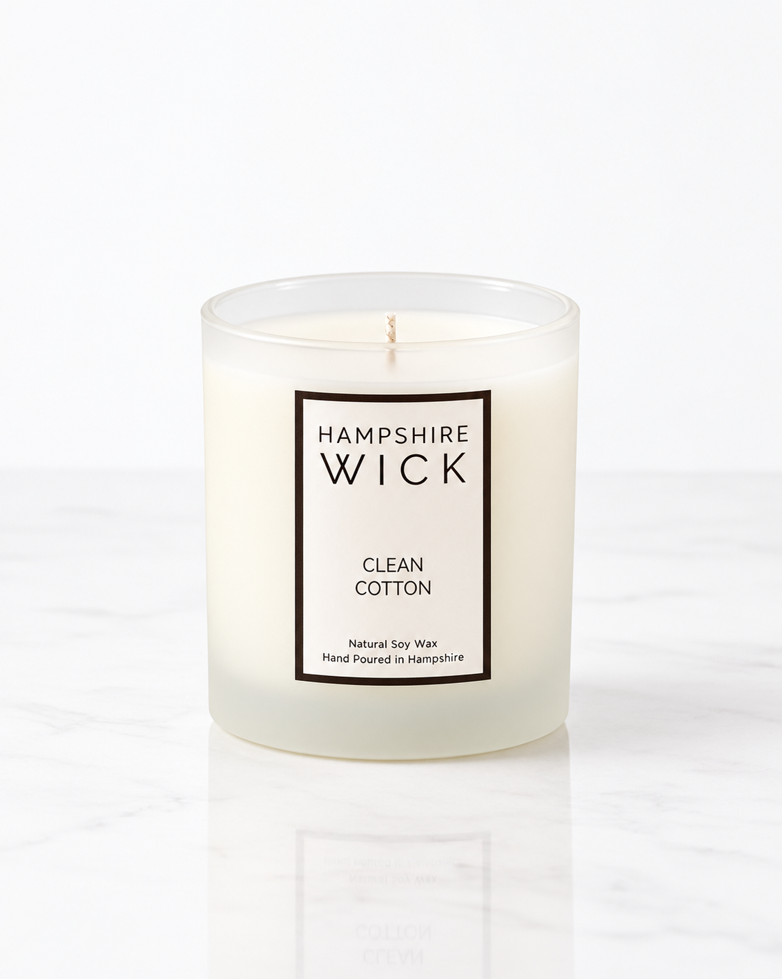Clean Cotton Luxury Candle Soy Wax Hand Poured