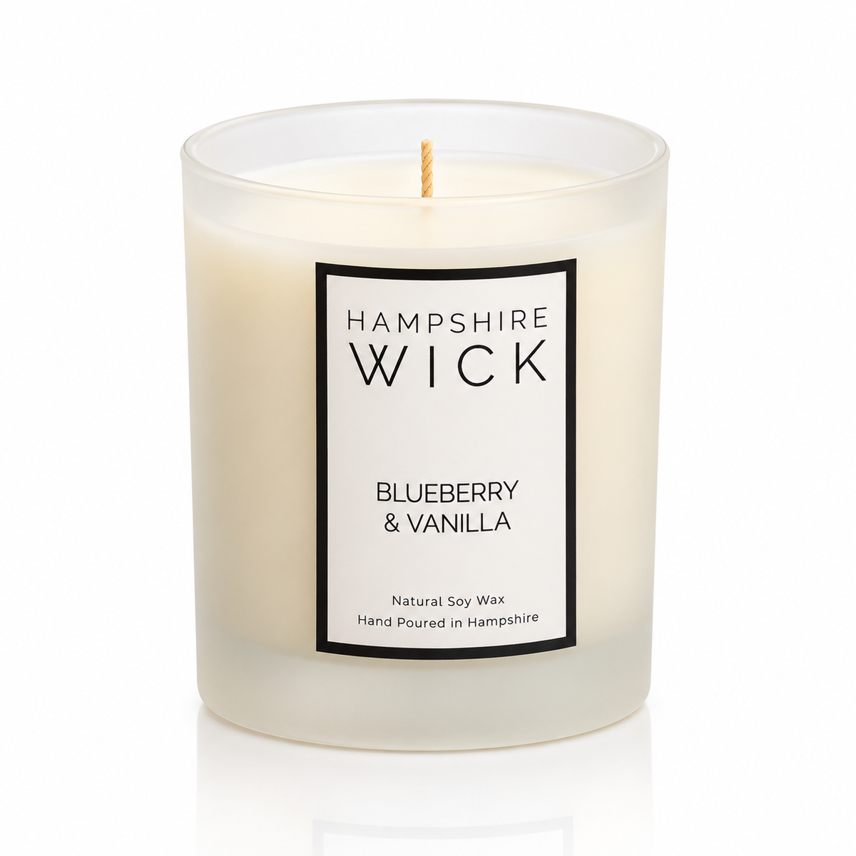 Blueberry & Vanilla Luxury Candle Soy Wax Hand Poured