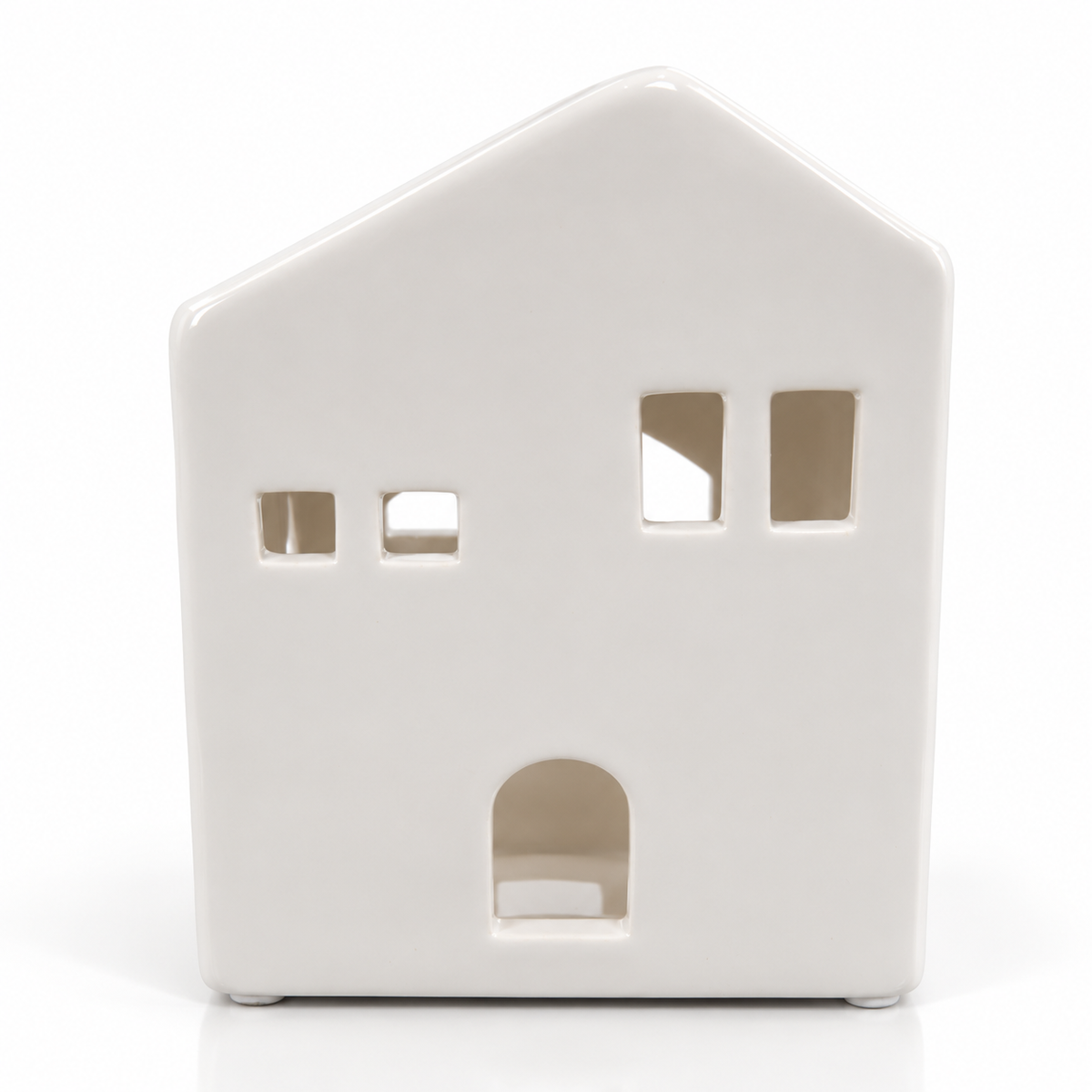 White ceramic House wax melt burner