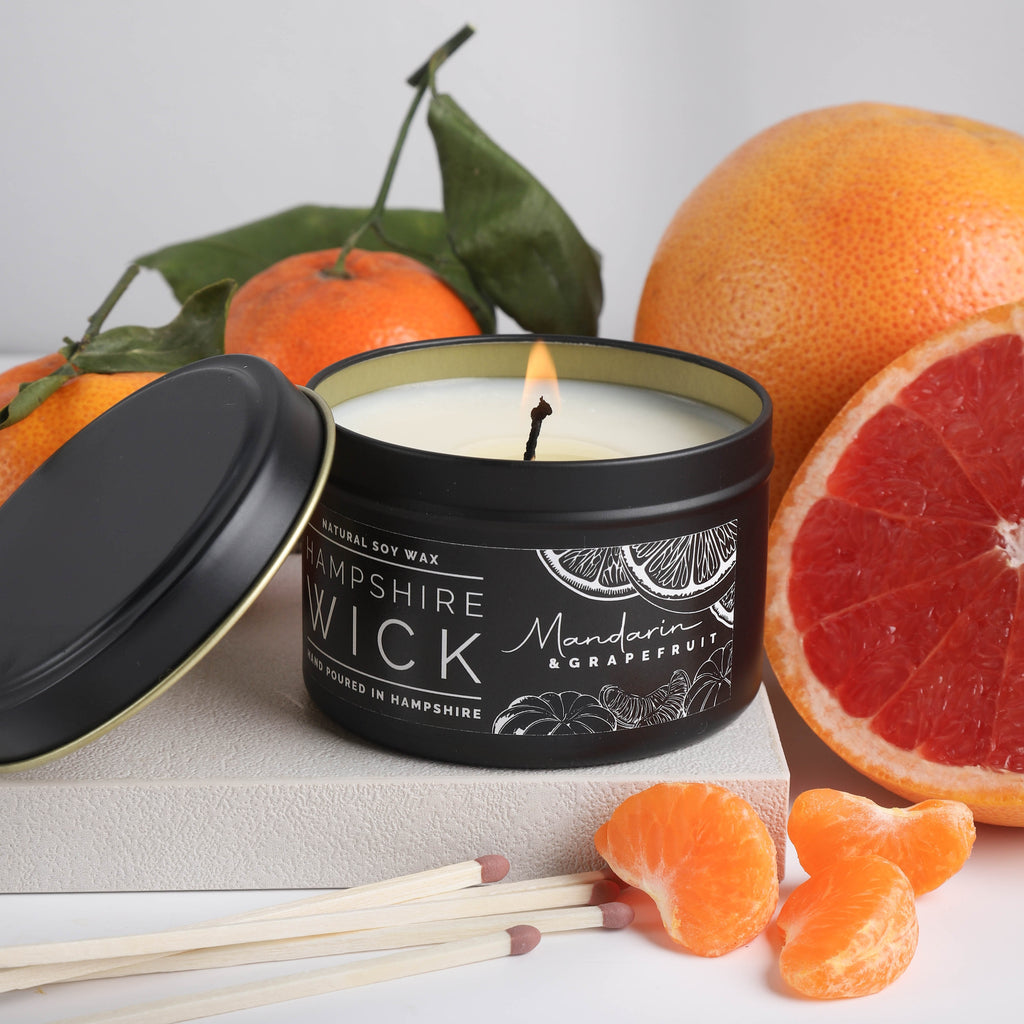 Mandarin & Grapefruit Candle Tin