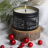 Festive Cranberry Candle Tin