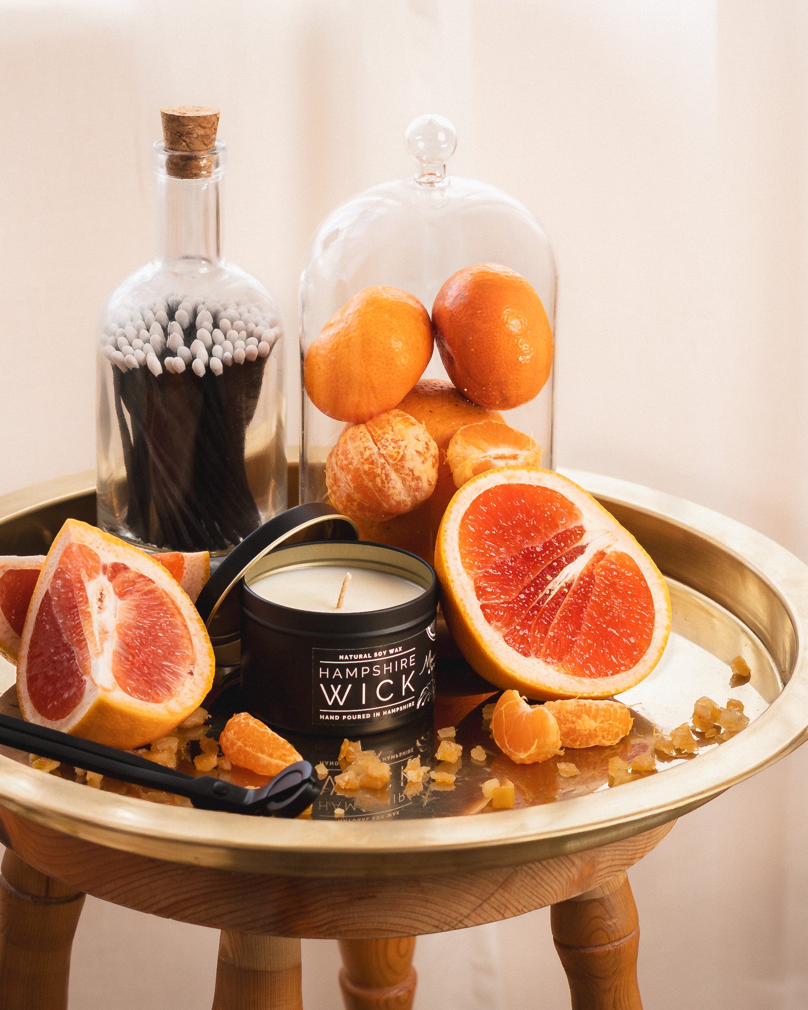 Mandarin & Grapefruit Candle Tin