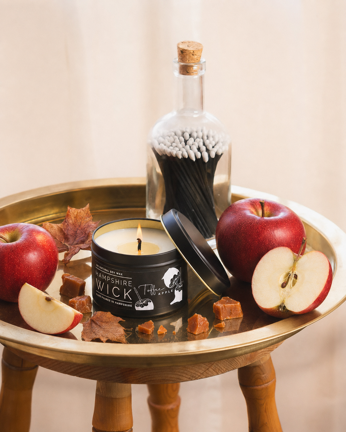 Toffee Apple Candle Tin - Autumn Range