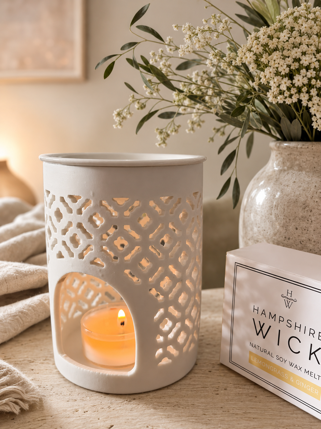 Special offer - Lattice wax burner & wax melt box