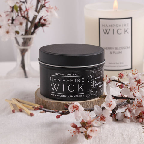 Cherry Blossom & Plum Candle Tin