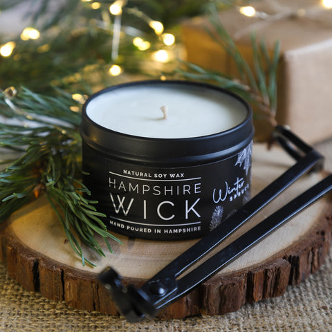 Winter Spruce Candle Tin