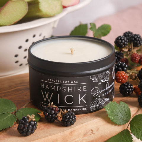 Blackberry & Rhubarb Pie Candle Tin